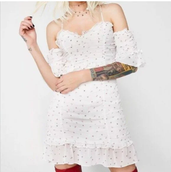 🍋For Love & Lemons LA BROOKE COCKTAIL DRESS - Picture 5 of 16